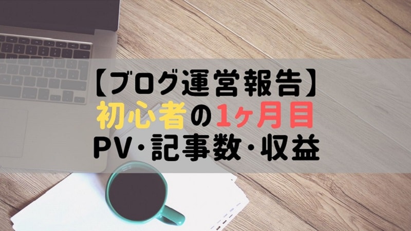 ブログ運営報告 初心者の開設1ヶ月目のpv アクセス数 と収益 Nakajiman Blog